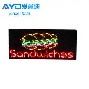 Acrílico LED Letter Display Flasher Publicidade Luz Caixas Sanduíches LED Movendo Sign Factory Fornecedor
