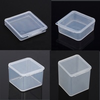 Mini boîte de rangement en plastique personnalisée boîte à outils transparente pour petit produit pour l'organisation d'utilisation d'artisanat d'emballage