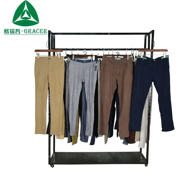 Bán buôn Thứ Hai Tay Quần Áo tất cả các Kích Thước Được Sử Dụng Người Đàn Ông Cotton Quần sử dụng quần áo ở ấn độ