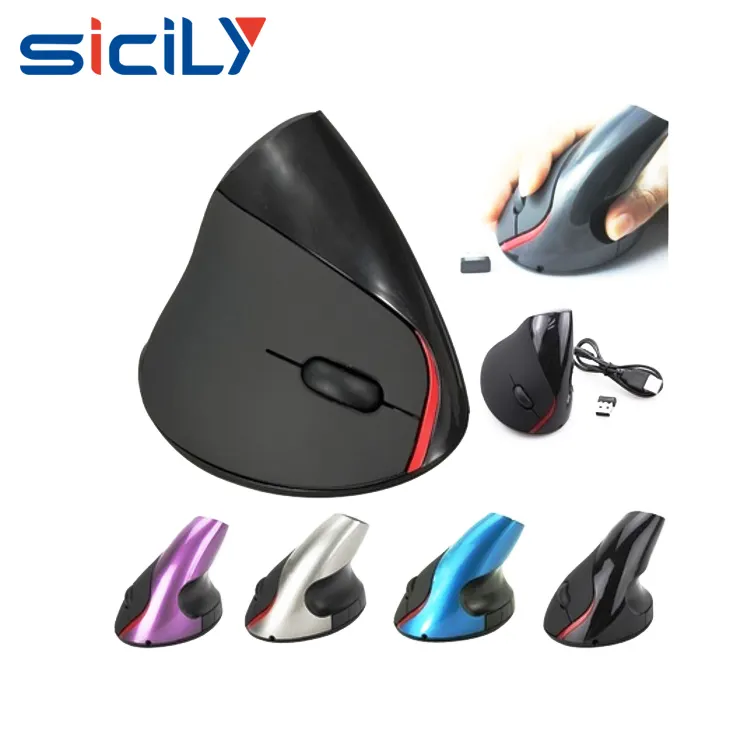 Wireless Mouse 2.4GHz game Ergonomic Design Vertical mouse 2000DPI USB Mice for tablet PC