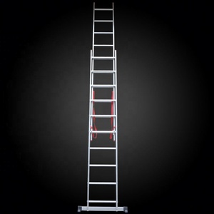 Two Section Step <strong>Ladders</strong> Adjustable <strong>a</strong> <strong>Frame</strong> Aluminium Extension <strong>Ladder</strong> Multipurpose <strong>Ladder</strong> - Product Image 2