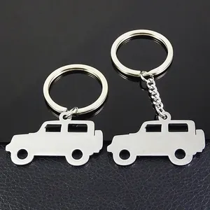 Doğrudan fabrika ucuz 3D metal anahtarlık Jeep araba şekilli portachiavi otomatik boş Metal anahtarlık araba anahtarlık jeep anahtarlık