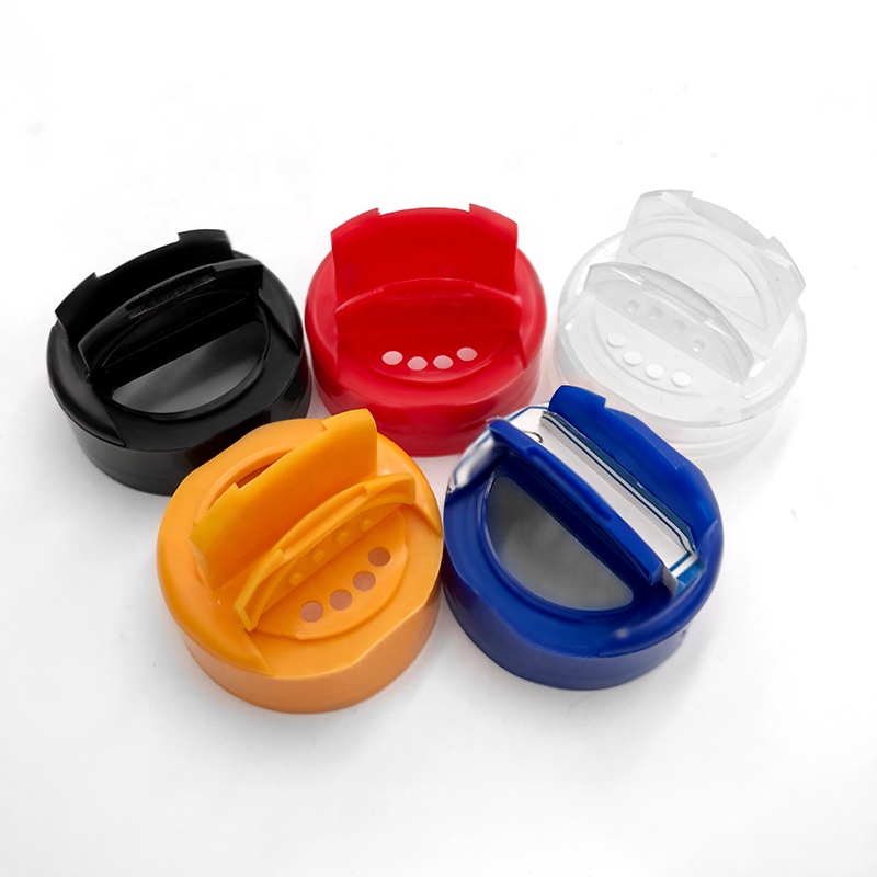 38Mm 41Mm 43Mm 48Mm 53Mm 63Mm Pp Flip Plastic Deksel Spice Flip Top Zout shaker Cap/Pet Plastic Flip Caps