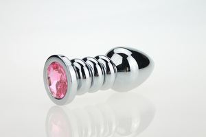 LOBO NEGRO varios plug Anal <span class=keywords><strong>de</strong></span> metal Para Los Hombres <span class=keywords><strong>Culo</strong></span> Cerradura Mujeres Diamante Vagina Juguete Del Sexo A Tope Anal Jap - Product Image 5