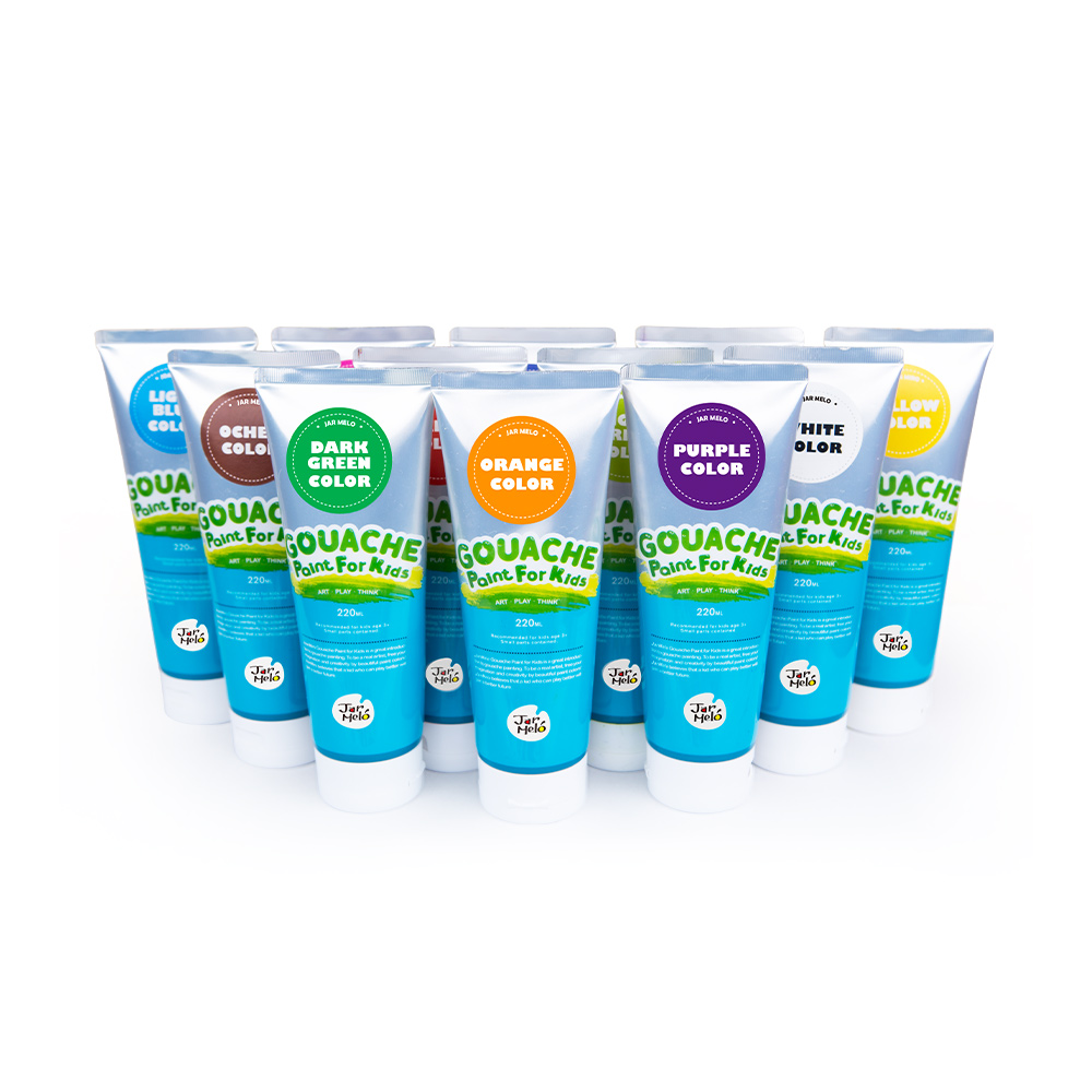 Пользовательский черный нетоксичный экологически чистый художественный Рисунок, моющийся детский набор для рисования гуашью