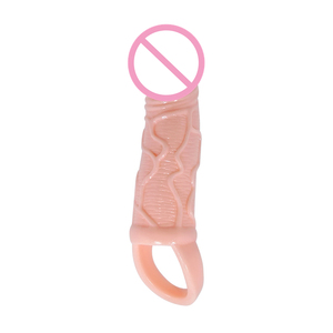 Kondom Penis Ärmel Wieder verwendbare Penis abdeckung Penis Extender Vergrößerungen Adult Sexspielzeug für Männer