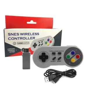 2.4Ghz Wireless Controller Adattatore wireless Gamepad per SNES Classic Mini Maniglia del Gioco di Sostegno Per Nes/Snes/Wii