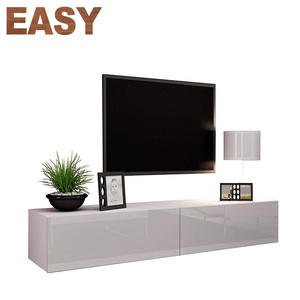 Armoire <span class=keywords><strong>TV</strong></span> murale en bois brillant, <span class=keywords><strong>meuble</strong></span> <span class=keywords><strong>TV</strong></span> <span class=keywords><strong>suspendu</strong></span> au mur, à vendre, salon - Product Image 2