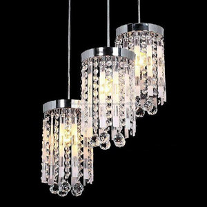 Moda simple moderna sala de estar dormitorio <span class=keywords><strong>restaurante</strong></span> tres cabezas lámparas cristalinas modernas - Product Image 4
