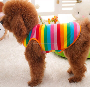Alta calidad perros ropa arco iris t-shirt <span class=keywords><strong>chaleco</strong></span> / tapas del tanque <span class=keywords><strong>para</strong></span> small / medium / large perros - Product Image 2