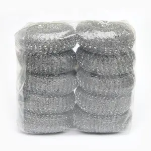 50G * 10 pcs גדול חבילה אבץ מצופה Scrubber/מגולוון חוט רשת פוט Scourer/הגעלה כרית עבור מטבח סיר ניקוי