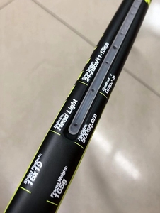 مضرب سكواش مركب من قطعة واحدة للبيع بالجملة، جودة عالية من الجرافيت/ألياف الكربون حسب الطلب، للاستخدام الخارجي، رأس خفيف، باللونين الأحمر والأسود - Product Image 6