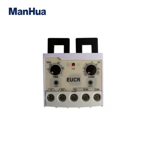 EUCR-SS 0.5-5A overload phase loss protection relay independently adjustable starting trip delay electronic overload relay