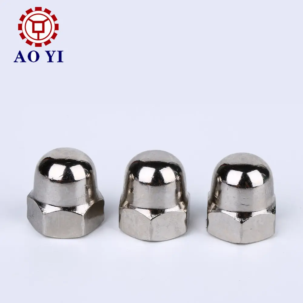 High hardness SUS 304 hex domed cap nuts for hardware industry