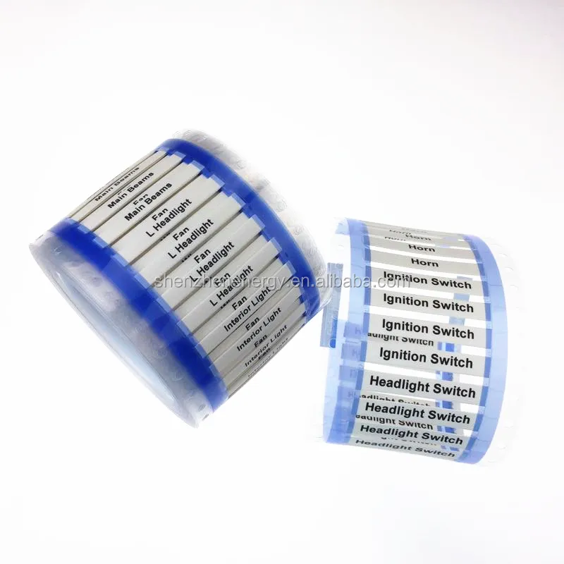Identification Heat Shrink printer support waterproof label for cable sleeve