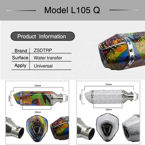 ท่อไอเสียรถจักรยานยนต์ดัดแปลง51มม. สำหรับ50cc-1000cc Moto GSR 600 MSX 125 nc750x แข่ง - Product Image 2