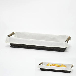 Cesta de pan calentada con alambre de lona trasera de tortuga marrón - Product Image 6