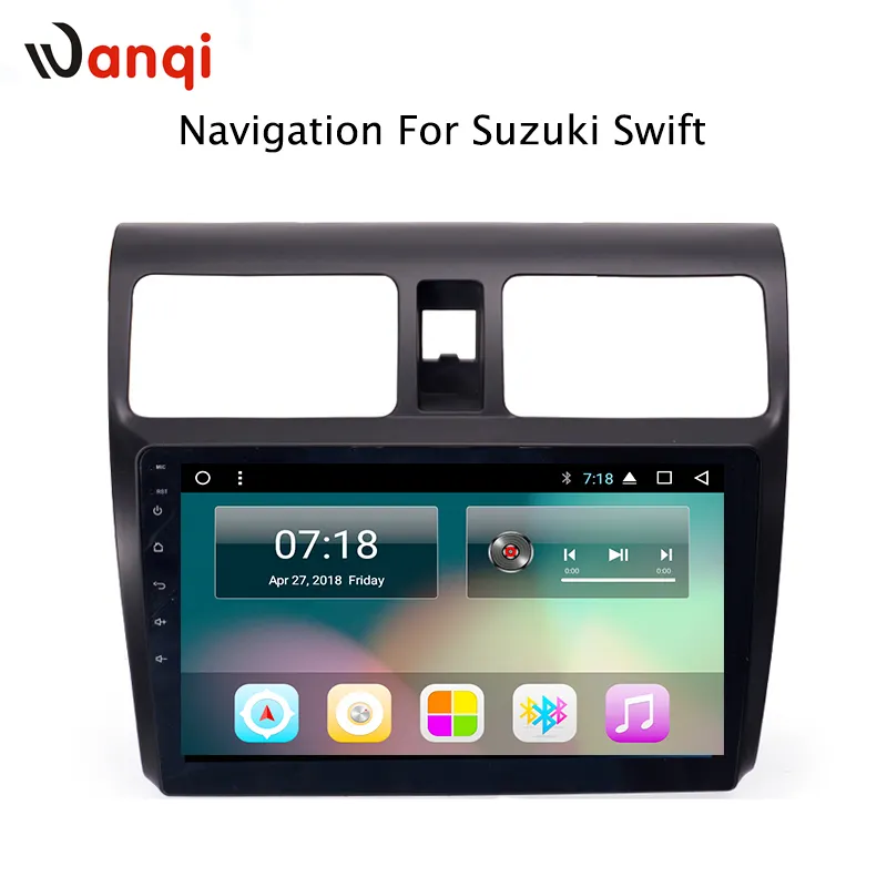 10 дюймов андроид 8.1 автомобиль мультимедиа gps навигации система для Suzuki Swift 2005-2016 встроенный wifi gps блютуз