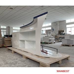 Đá Nhân Tạo Hình Thuyền Nhà Hàng <span class=keywords><strong>Mini</strong></span> Cocktail Bar Thiết Kế Quầy Để Bán Nóng - Product Image 2