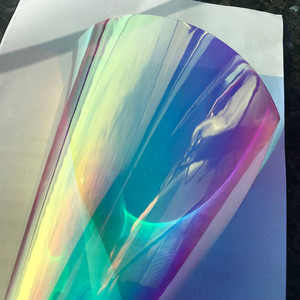 Pellicola in PVC Iridescente Dicroica da 0,3mm, Tinta Blu-<span class=keywords><strong>Oro</strong></span> Trasparente Riflettente per la Realizzazione di Borse - Product Image 2