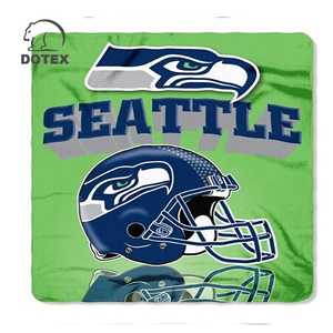 중국 공장 공급자 도매 아주 새로운 NFL 팀 새로운 로고 큰 연약한 양털 던짐 담요 50 "X 60" - Product Image 5