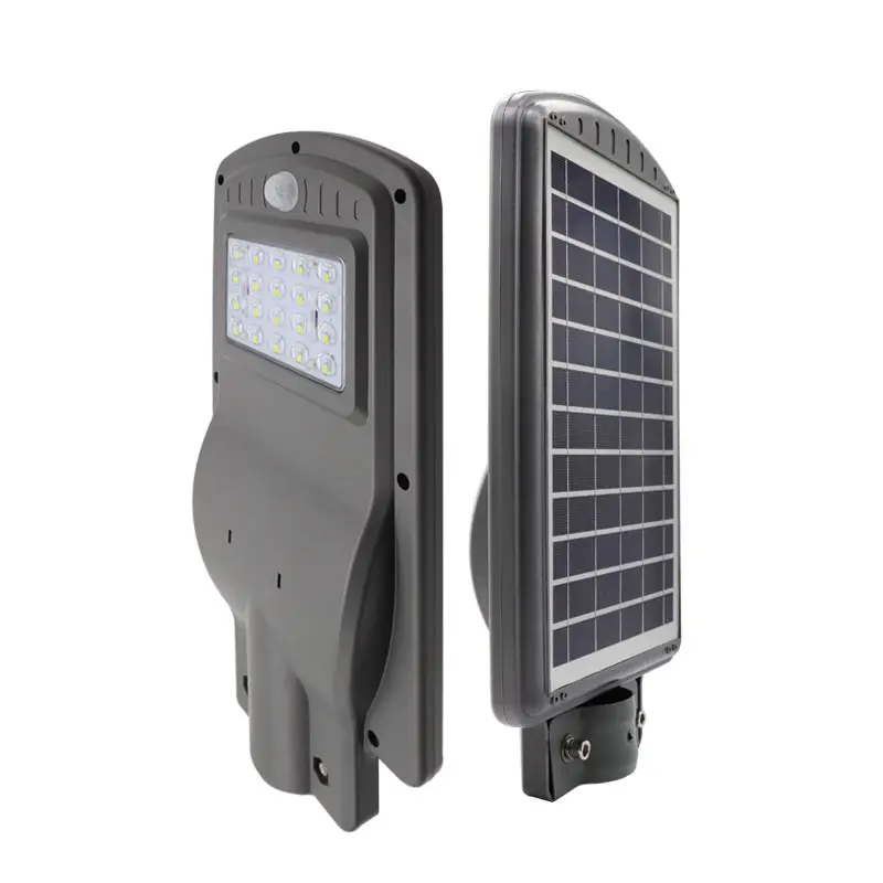 Farola led solar de jardín con poste de 20 vatios, mini módulo todo en uno para exteriores ip65, barato