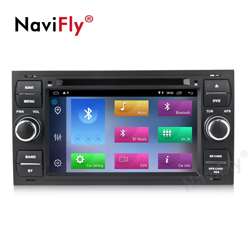 NaviFly 188L Quad-Core 2G + 32G 7Inch Android 10 Xe Hệ Thống Âm Thanh Cho Ford Mondeo S-Max Focus 2 C-MAX Stereo Video Máy Nghe Nhạc