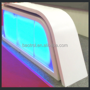 Moderno curva <span class=keywords><strong>peluquería</strong></span> escritorios de <span class=keywords><strong>recepción</strong></span> <span class=keywords><strong>mostrador</strong></span> de <span class=keywords><strong>recepción</strong></span> de belleza salón de pelo - Product Image 1
