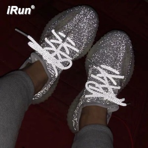 IRun Tali Sepatu Poliester 3M, Tali Sepatu Reflektif Bulat Warna-warni untuk Tali Sepatu Reflektif - Product Image 1