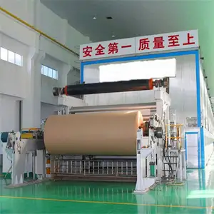 Hot Sale 2400mm 30tpd Used Paper Recycling Kraft Paper Production Equipment Fluting Paper Making Machines for Sale