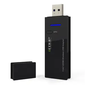 สาย Lan ไร้สาย2.4G 802.11n Usb,สาย Usb MTK7612 1200M 5Ghz Wifi อะแดปเตอร์ Usb สำหรับแอนดรอยด์แท็บเล็ตทีวีกล่อง