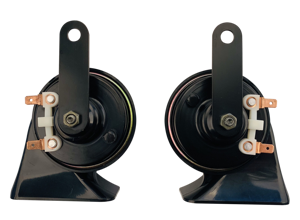 MrHorn Klaxon d'escargot de voiture électrique à 2 voies Haut-parleur à disque ABS 12/24V - Product Image 3