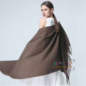 Barato 100% acrílico clásico liso tejido <span class=keywords><strong>Pashmina</strong></span> bufanda chal para mujer para invierno - Product Image 6