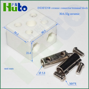 Thiết Bị Đầu Cuối Bằng Gốm [Khối Thiết Bị Đầu Cuối INDIFEN] Khối Thiết Bị Đầu Cuối Bằng Gốm Nhiệt Độ Cao 5-50A - Product Image 6