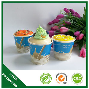 Fabricante de porcelana de diseño personalizado taza de papel del helado tapa PARA <span class=keywords><strong>MASCOTAS</strong></span> - Product Image 3