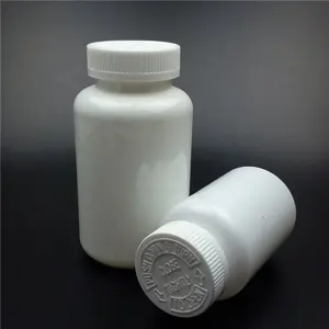 医薬品HDPE薬プラスチックピルボトル150ml空のカプセルボトル、簡単に引っ張る蓋付きチューインガムボトル