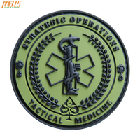 Patch personnalisé 3D en PVC, 50 pièces, Badge de marque, nom, en caoutchouc, souple