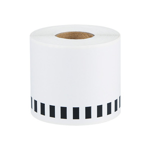 Rollo de etiquetas de código de barras con adhesivo térmico compatible con <span class=keywords><strong>Brother</strong></span>, de 62mm x 30,48 M, rollo jumbo de etiquetas térmicas, DK2205, de 2 a m - Product Image 4