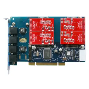TDM410 analog asterisk card with 4 FXS/FXO ports Supports Asterisk/Trixbox/Elastix/FreePBX/FreeSwitch