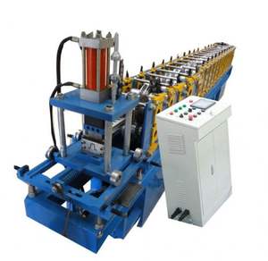 필수 베어링 구성 요소를 특징으로하는 지붕 타일 용 완전 자동 컬러 스틸 탑 햇 도리 롤 성형 기계 - Product Image 1