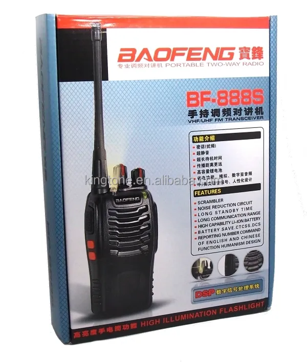 Cheapest Factory Original Hotel Security Walkie Talkie Baofeng 888s 5W 16ch Uhf 400-470MHz Radio Baofeng BF888s with Headset