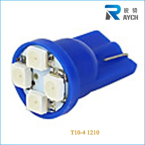 4-dẫn T10 1210 12v bóng đèn xe đèn màu xanh xe dẫn bóng đèn
