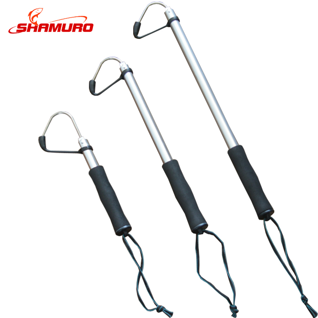 thumbnail image 2 of KOMCLUB Telescopic Fishing Gaff - Adjustable 3-Section Hook With Spear Tip & Non-Slip Handle 2 of 12