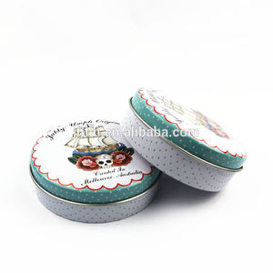 China alibaba caliente de pequeño y redondo de metal bomboneras estaño/latas - Product Image 1