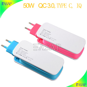 <span class=keywords><strong>5</strong></span> V 10A 50 W QC 3.<span class=keywords><strong>0</strong></span> adaptador de viaje de LA <span class=keywords><strong>UE</strong></span>, USB cargador de viaje, QC3.<span class=keywords><strong>0</strong></span> cargador de viaje - Product Image 2