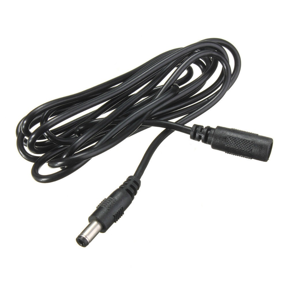 5,5x2,1 мм 1 м/2 м/3 м удлинитель питания постоянного тока Удлинительный провод кабель Шнур для светодиодной ленты 5050 или 3528 или CCTV автомобильное зарядное устройство