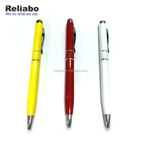 Offre Spéciale Haute Qualité Stylet stylo en métal avec LED LUMIÈRE Stylo Capacitif Stylet Pointeur Laser Téléphone Tactile Stylo