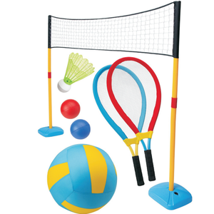 <span class=keywords><strong>Jeu</strong></span> de sport intérieur et extérieur 3 <span class=keywords><strong>en</strong></span> 1 comprenant tennis/<span class=keywords><strong>badminton</strong></span>/volley-ball pour enfants et enfants - Product Image 1