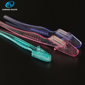 D106 Rasoir de précision pour <span class=keywords><strong>femme</strong></span> à lame simple, avec manche en plastique, <span class=keywords><strong>tondeuse</strong></span> à sourcils - Product Image 3