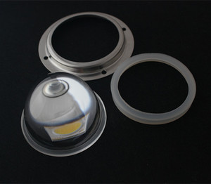 Asféricos forma y led óptico de vidrio Material de vidrio de 45 grados lente led KL-hb66-45 - Product Image 1